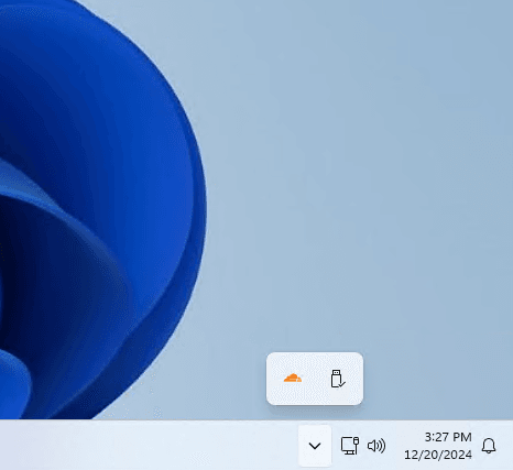 Windows Cloudflare Warp on Taskbar.png