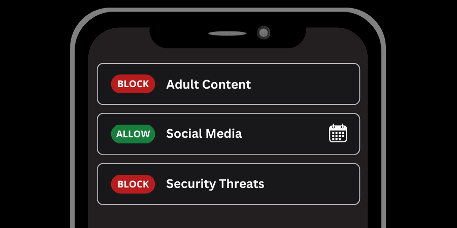 Enable Content Filtering on iPhone