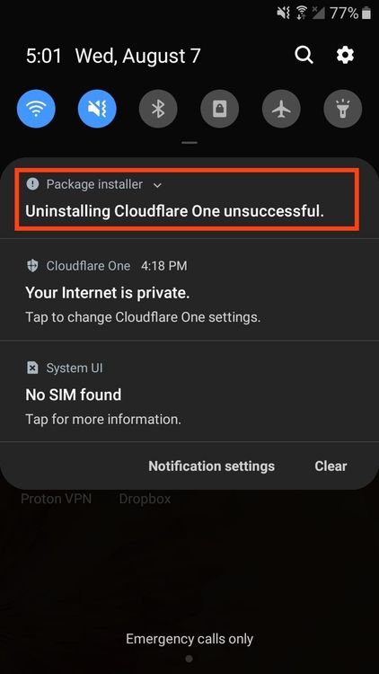 Andoff blocked uninstall of cloudflare one.jpg