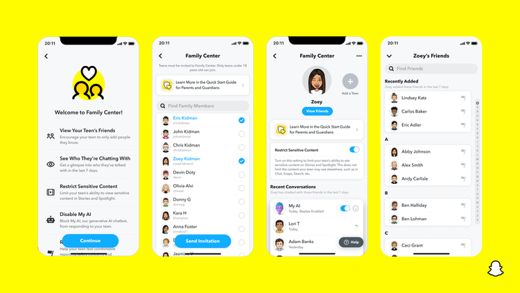 SnapChat Family Center parent view.png