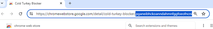 cold turkey extension ID chrome.png