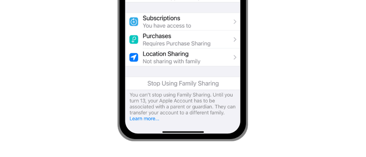 iPhone can't leave apple family.png