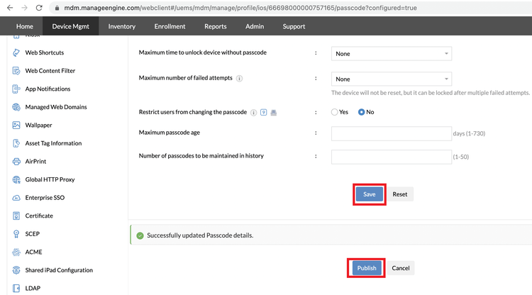 manage-engine-ios-create-profile-save-publish.png