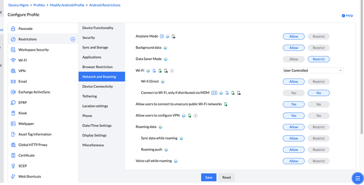 manage engine network and roaming settings.png