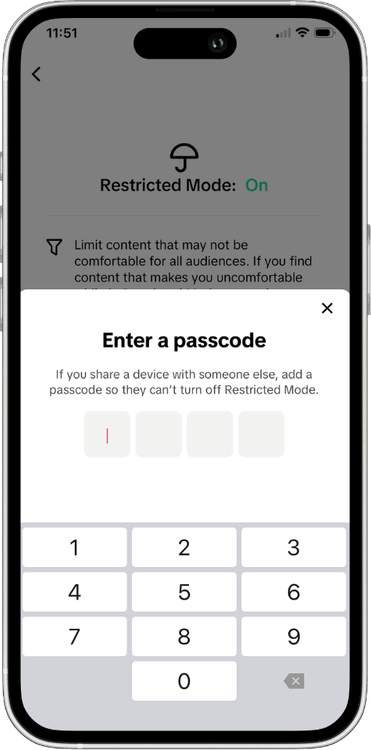 restricted mode passcode tiktok.png