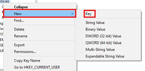 registry editor create new Key.png