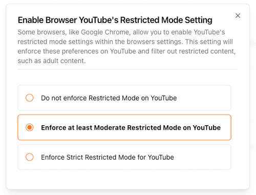 YouTube Restricted mode config generator