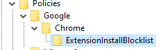 windows registry path to extension blocklist.png